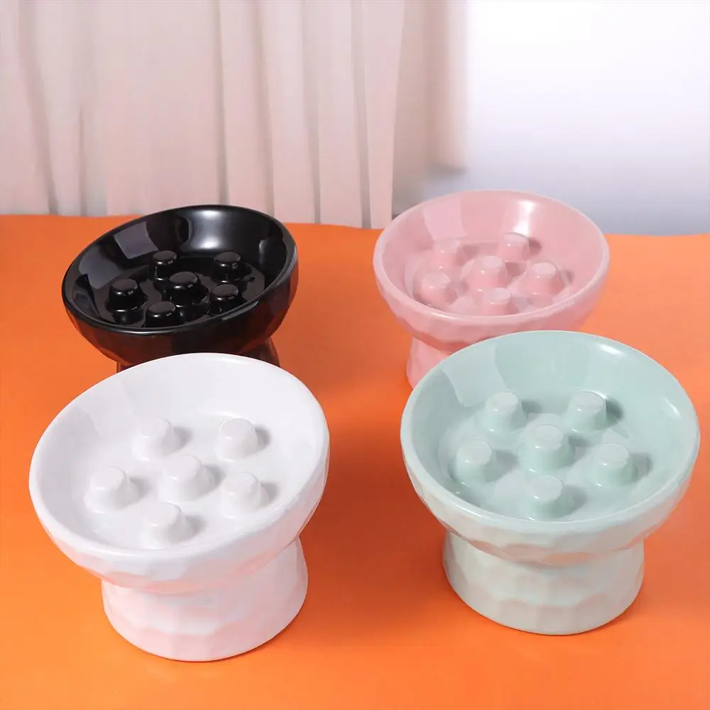 Tigela de Cerâmica para Gatos Alimentação Lenta Antiderrapante - Image 3