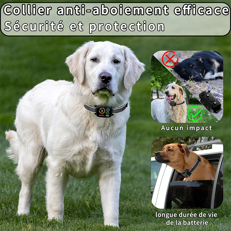 Coleira para Cães com Vibração e Som Recarregável IP67 - Imagem 2