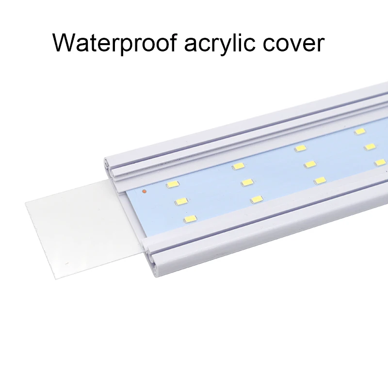 Iluminação LED para Aquário 8W Azul e Branco com Suporte Ajustável - Imagem 3