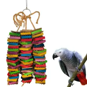 brinquedo de madeira para pássaros grandes