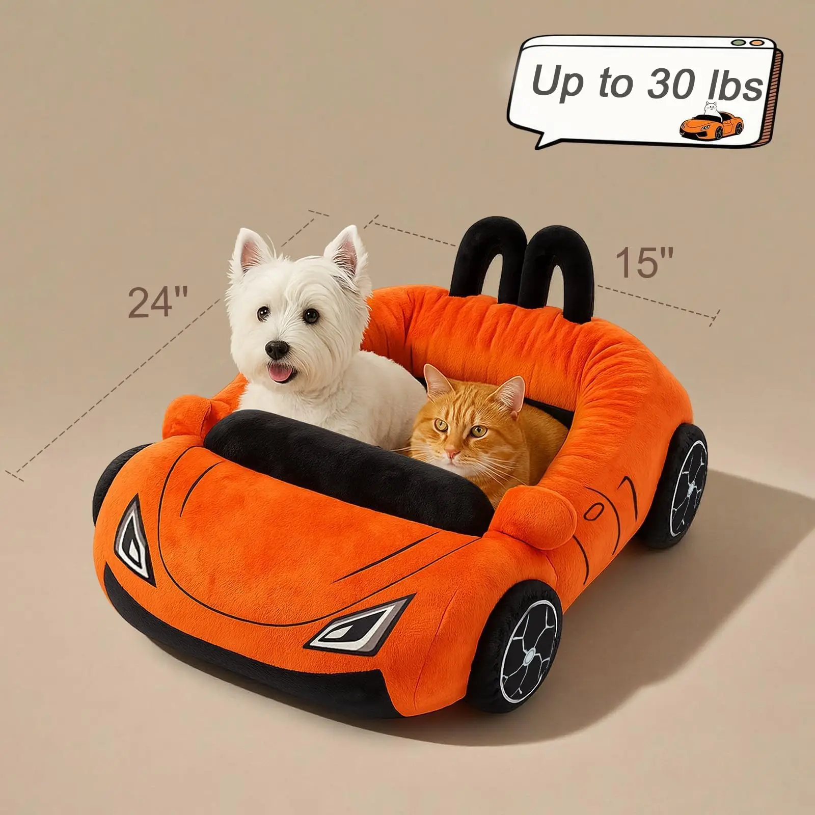 Cama Sofá para Gatos e Cães Pequenos com Almofada Lavável - Image 2