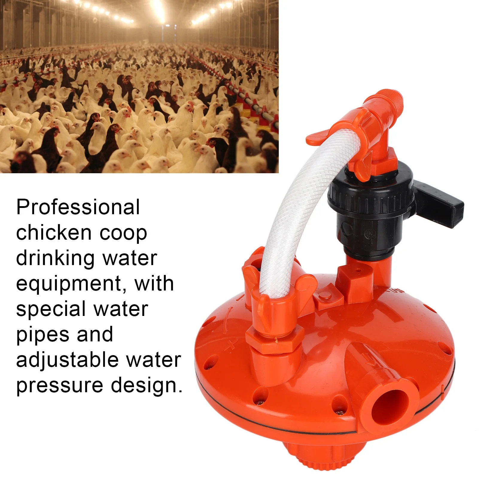 Regulador de Pressão para Aves com Ajuste de Água Duplo - Imagem 2