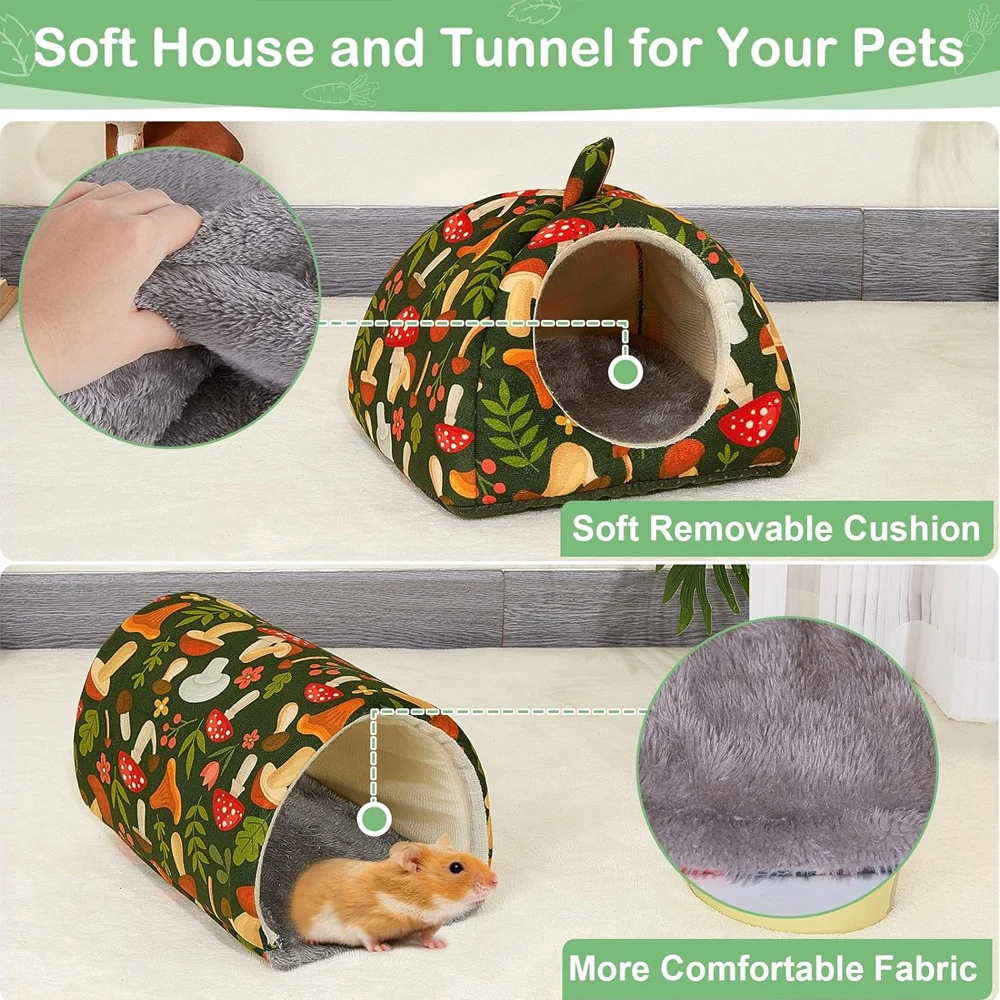Túnel para Porquinho-da-Índia e Coelhos Lavável (2 Peças) - Imagem 4