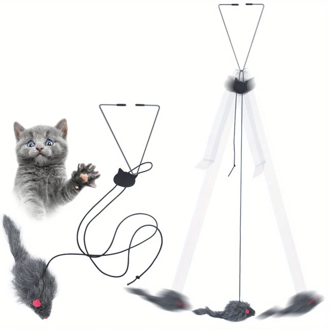 Brinquedo de Gato Pendurado na Porta para Gatinho - Imagem 6