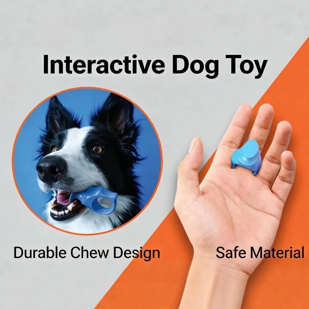 Escova de Silicone para Dentes de Pets com Proteção Antimordida - Imagem 3