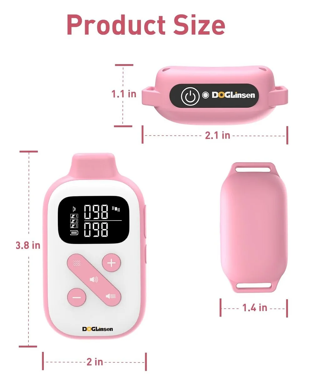 Coleira Vibratória para Cães com Controle Remoto de 850 m - Image 2