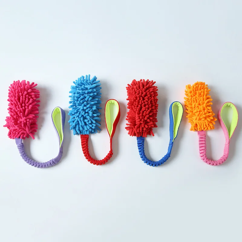 Brinquedo de Pelúcia para Cães com Corda Colorida Interativa - Imagem 4