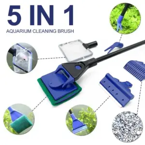 kit limpeza aquário 5 em 1
