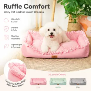 cama sofá para cães e gatos com base antiderrapante
