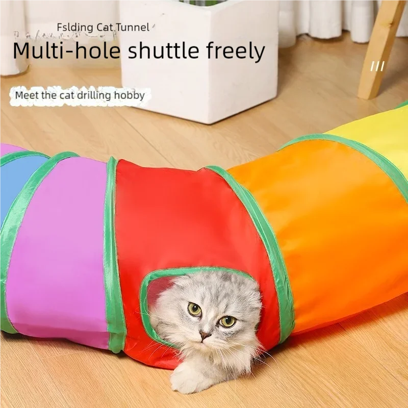 Túnel para Gato Dobrável Interativo para Treinamento - Imagem 4