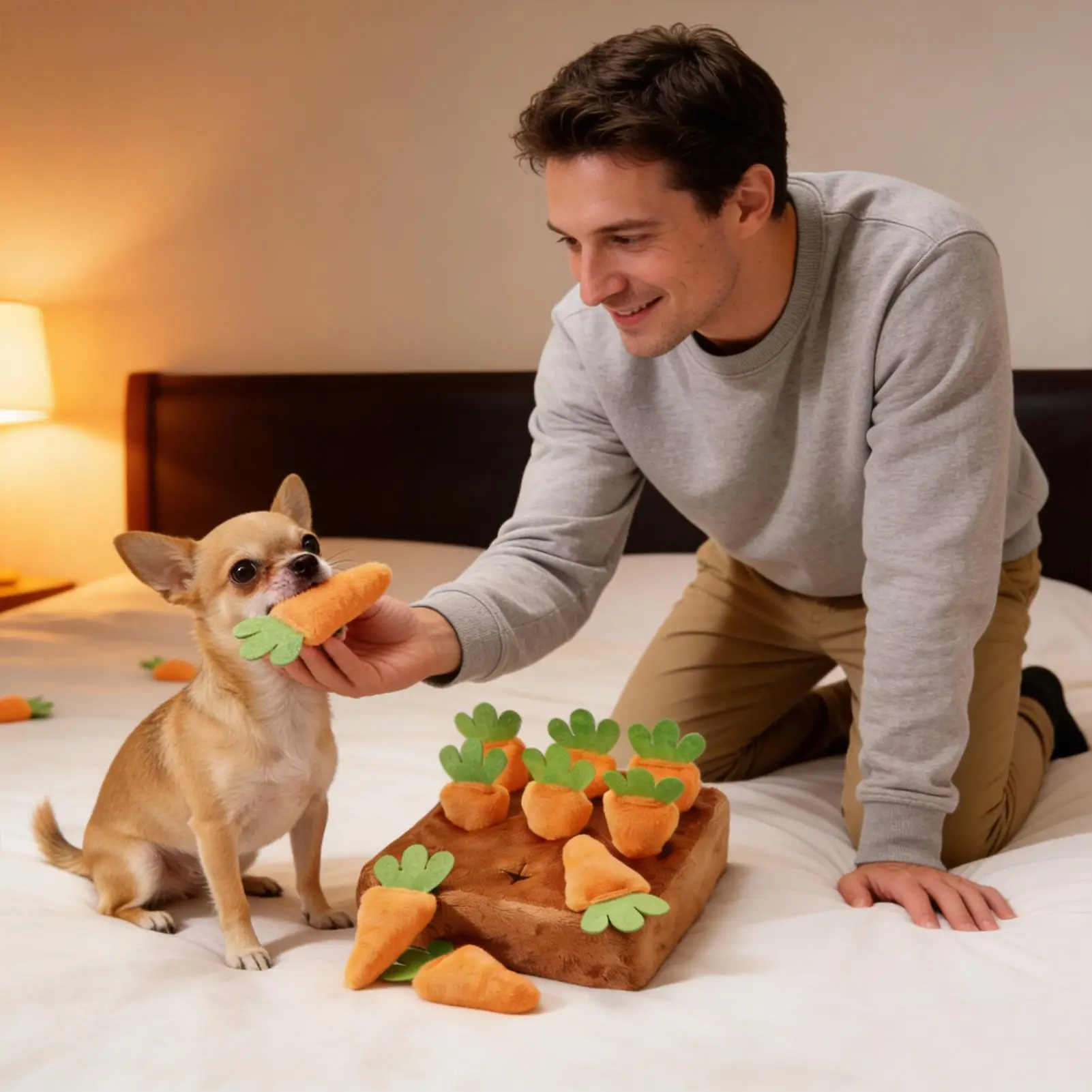 Tapete Interativo para Cães com Cenouras Removíveis e Comedouro Lento - Imagem 5