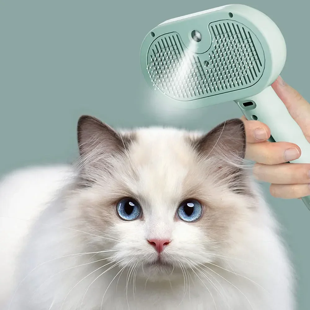 Pente Pulverizador para Cães e Gatos Dobrável com Névoa de Água - Imagem 4