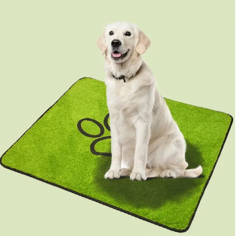Tapete de Grama Falsa para Cães Lavável com Base Antiderrapante - Imagem 4