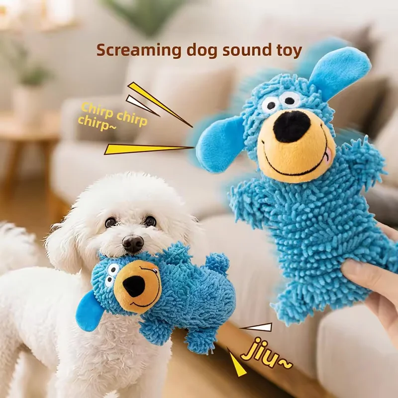 Brinquedo de Pelúcia para Cães com Apito Interativo - Imagem 3