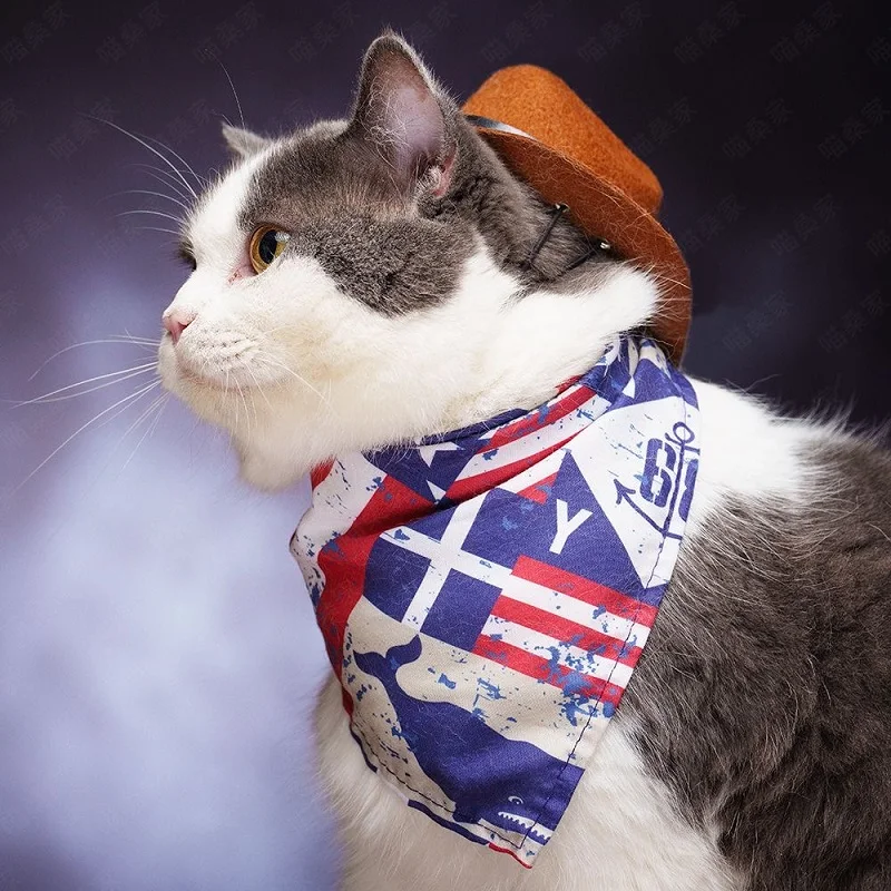 Chapéu de Cowboy para Cães e Gatos Ajustável para Passeio - Imagem 4
