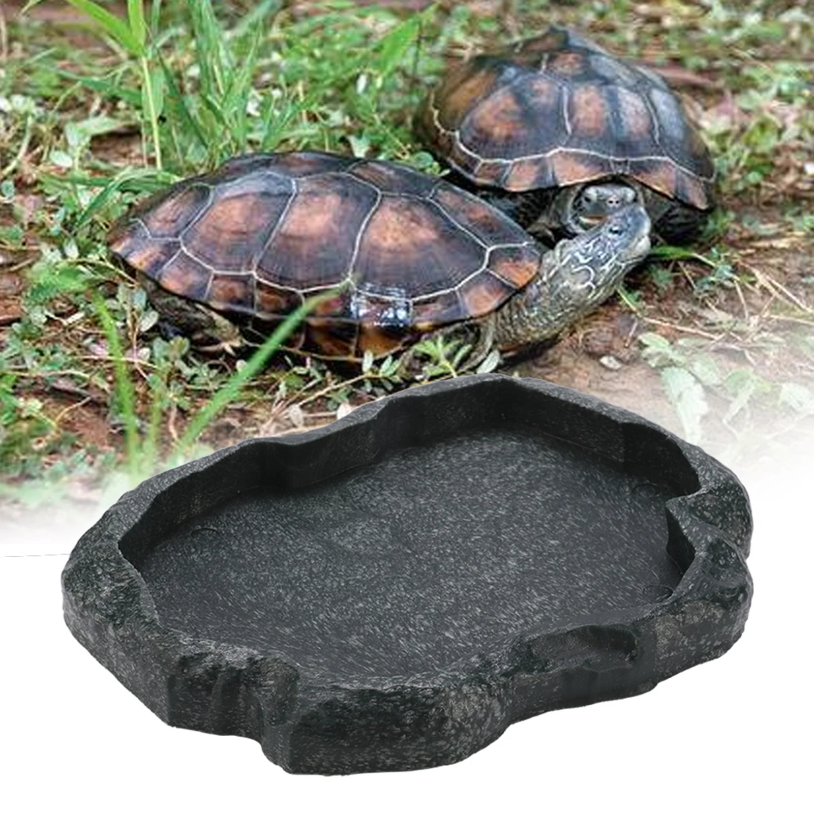 Comedouro e Bebedouro para Répteis de Resina ABS com Superfície Lisa - Imagem 4