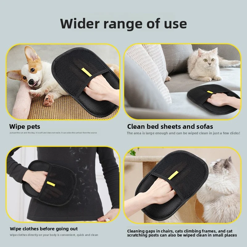 Luvas de Remoção de Pelos para Cães e Gatos Lavável - Imagem 3