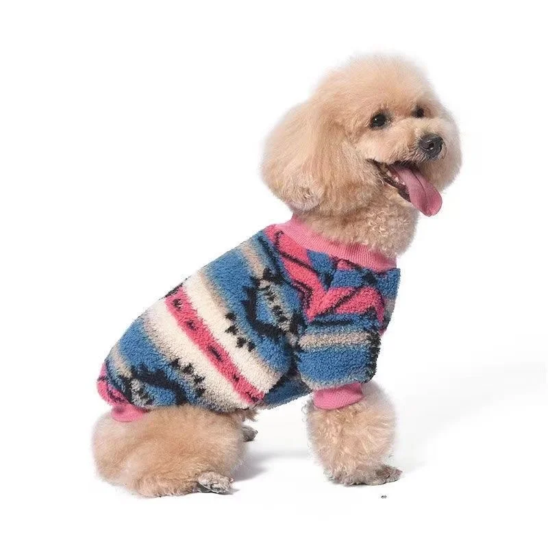 Suéter com Capuz para Cães Pequenos Estilo Nacional Quente - Image 4