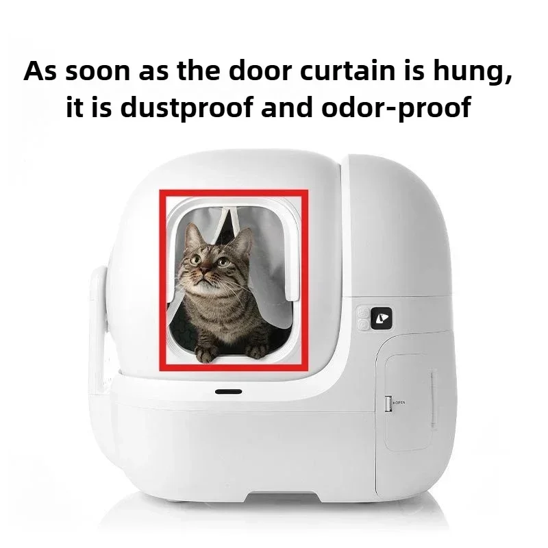 PETKIT Cortina de Porta para Caixa de Areia de Gatos Reduz Poeira - Image 4