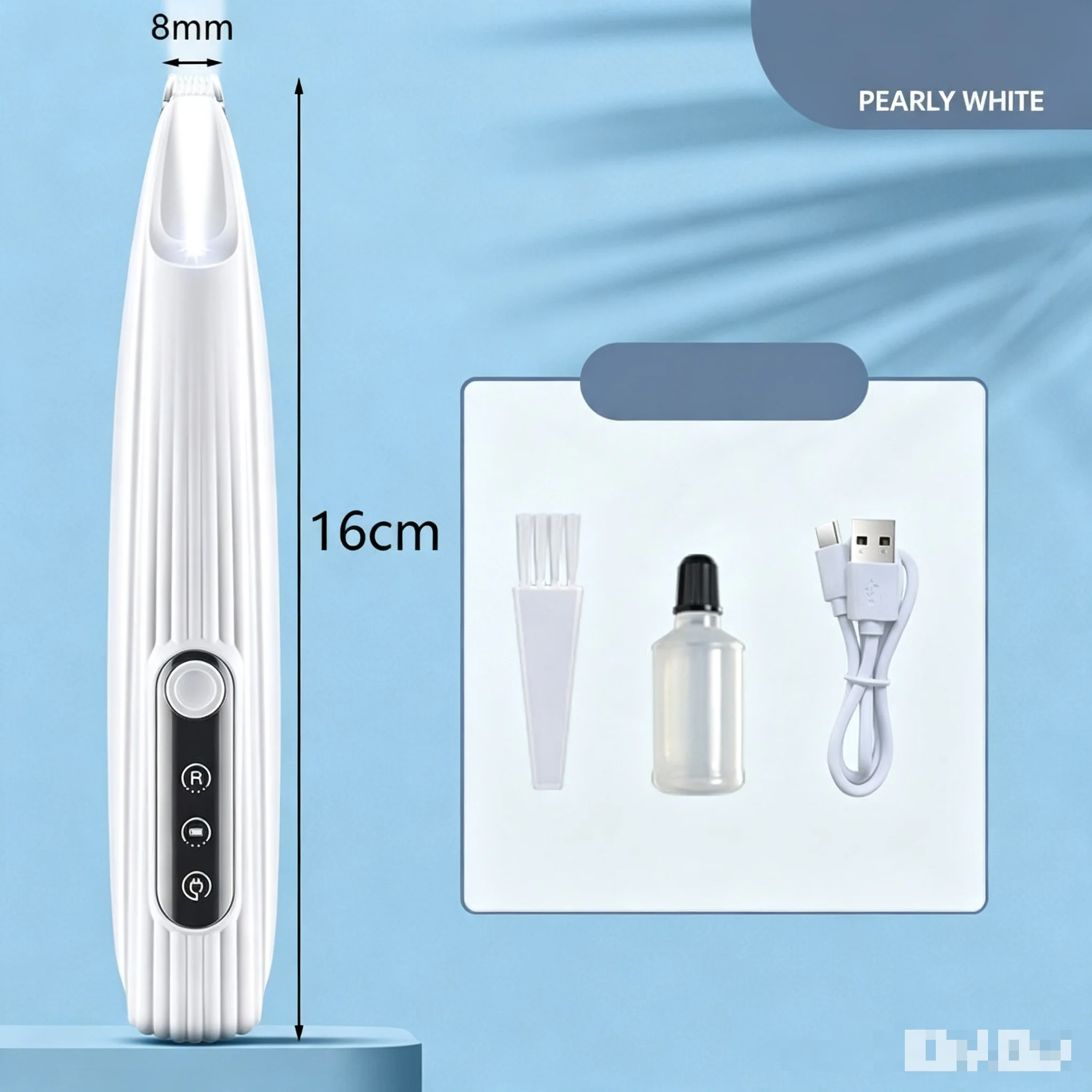 Aparador de Pelos HTMCK sem Fio para Cães e Gatos com Luz LED - Imagem 3
