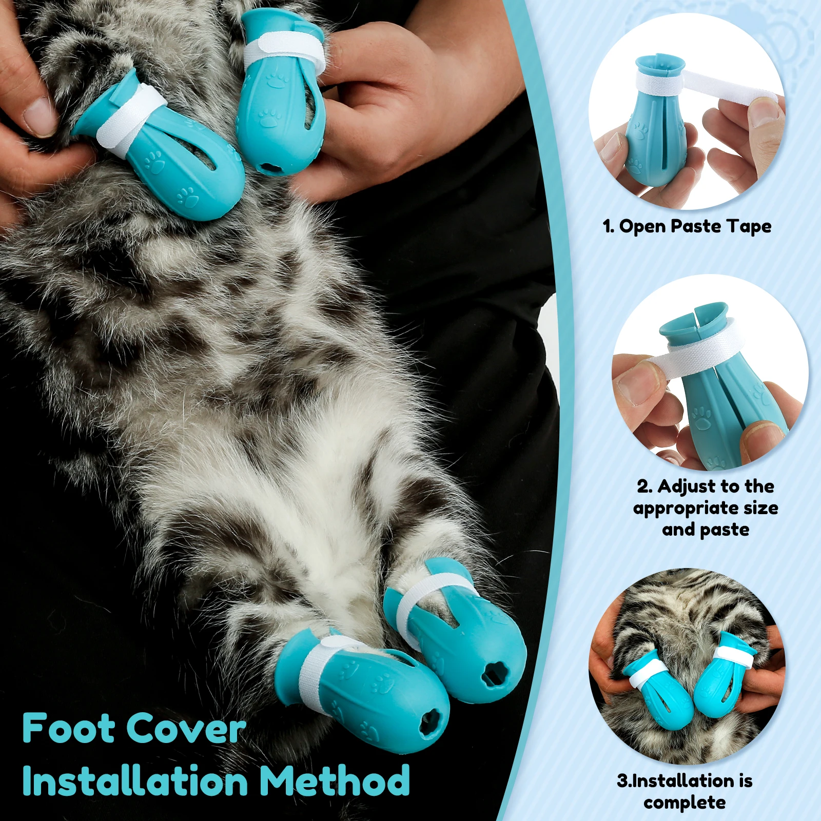 Focinheira para Gatos de PET Transparente com 36 Furos Respiráveis - Image 4