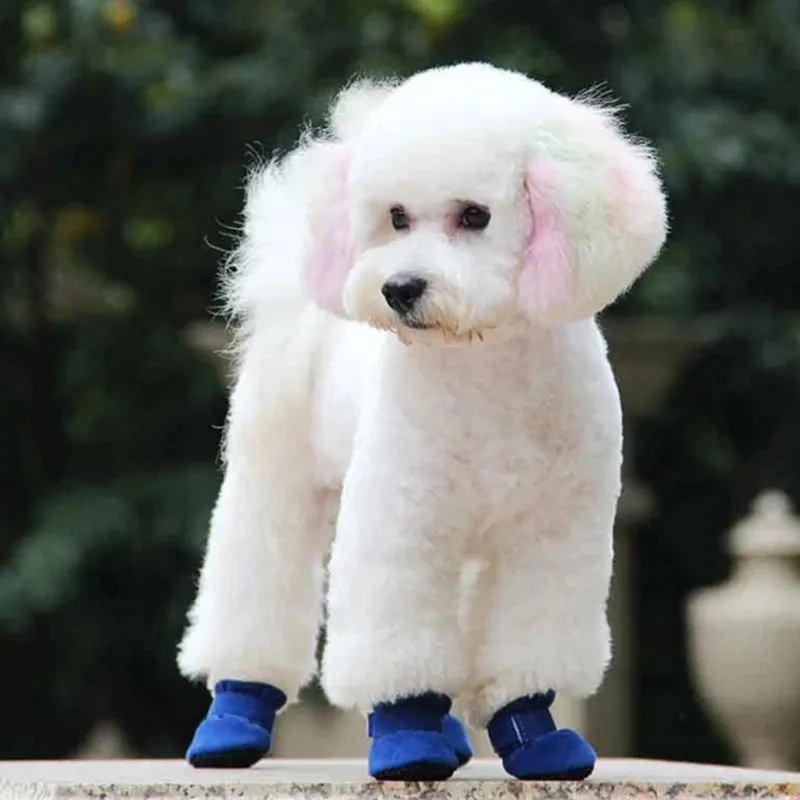 Botas de Neve para Cães Pequenos Antiderrapante 4 Peças - Image 3