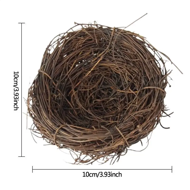Ninho Casa de Pássaro Rattan para Gaiola e Jardim Artesanal - Imagem 6