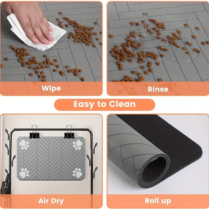 Tapete Impermeável para Comida de Cães com Base Antiderrapante - Imagem 5