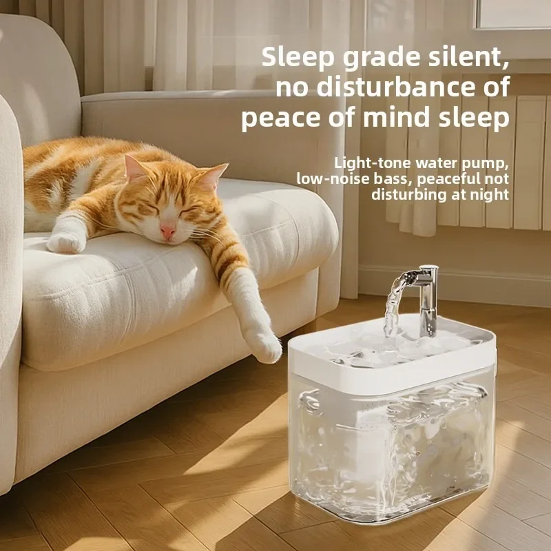 Fonte de Água para Gatos 1,5 L USB com Filtro e Recirculação - Imagem 3
