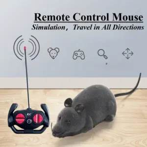 robô mouse para gatos com controle remoto