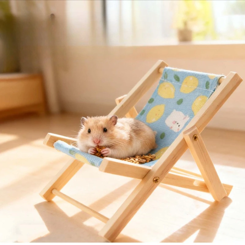 Cadeira de Praia para Hamster Dobrável para Descanso e Jogo - Image 5