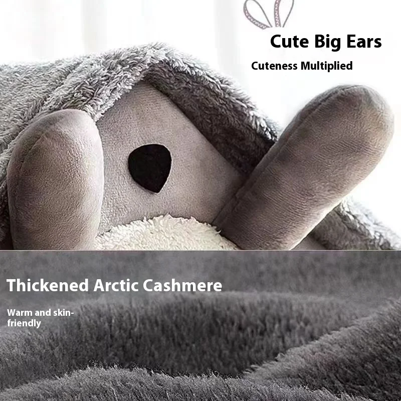 Cama Estilo Casa para Cães e Gatos Pequenos com Capa Removível e Lavável - Imagem 3