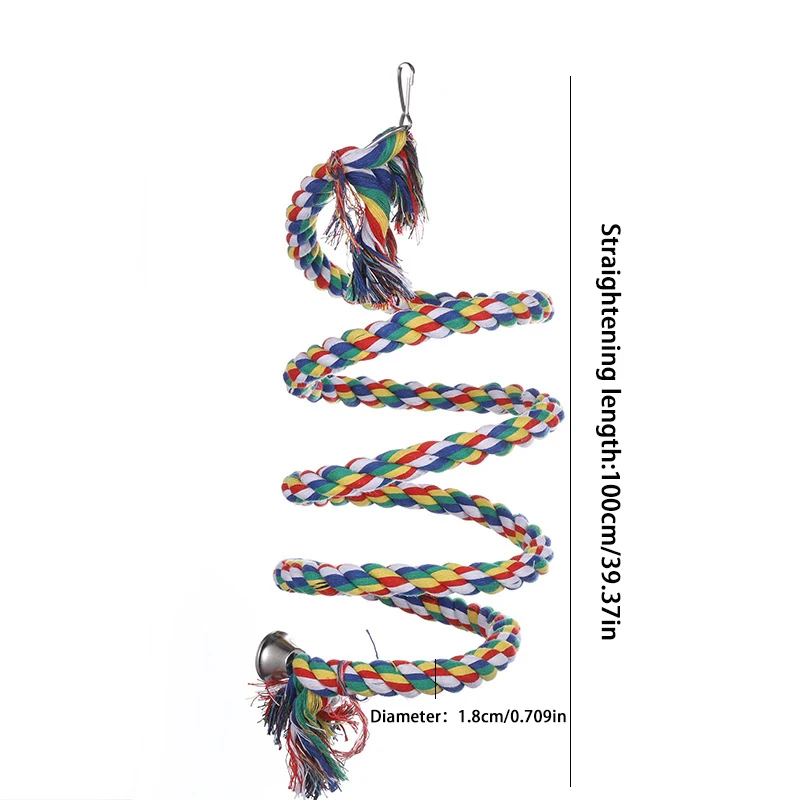 Brinquedo de Corda para Pássaros com Suporte para Treinamento de 50 cm - Imagem 3