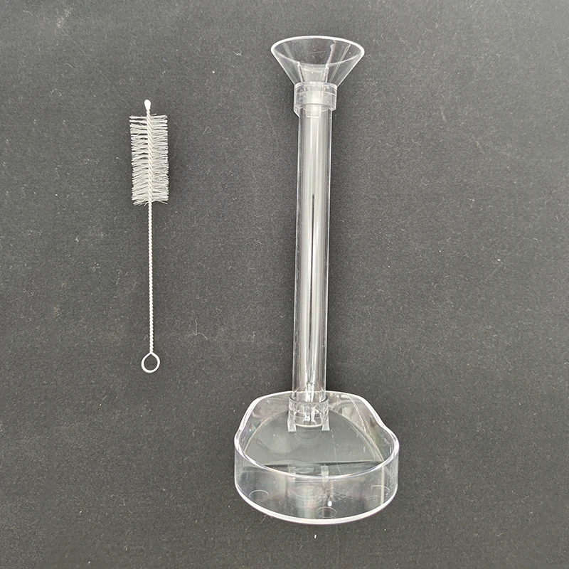 Alimentador para Aquário de Acrílico Transparente com Escova de Limpeza - Imagem 2