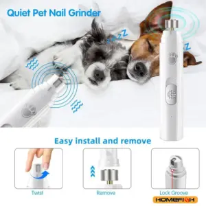 aparador de unhas para cães recarregável usb