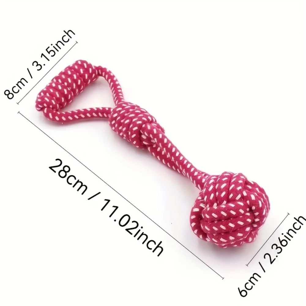 Brinquedo de Corda para Cães com Bola de Tênis Interativa - Imagem 2