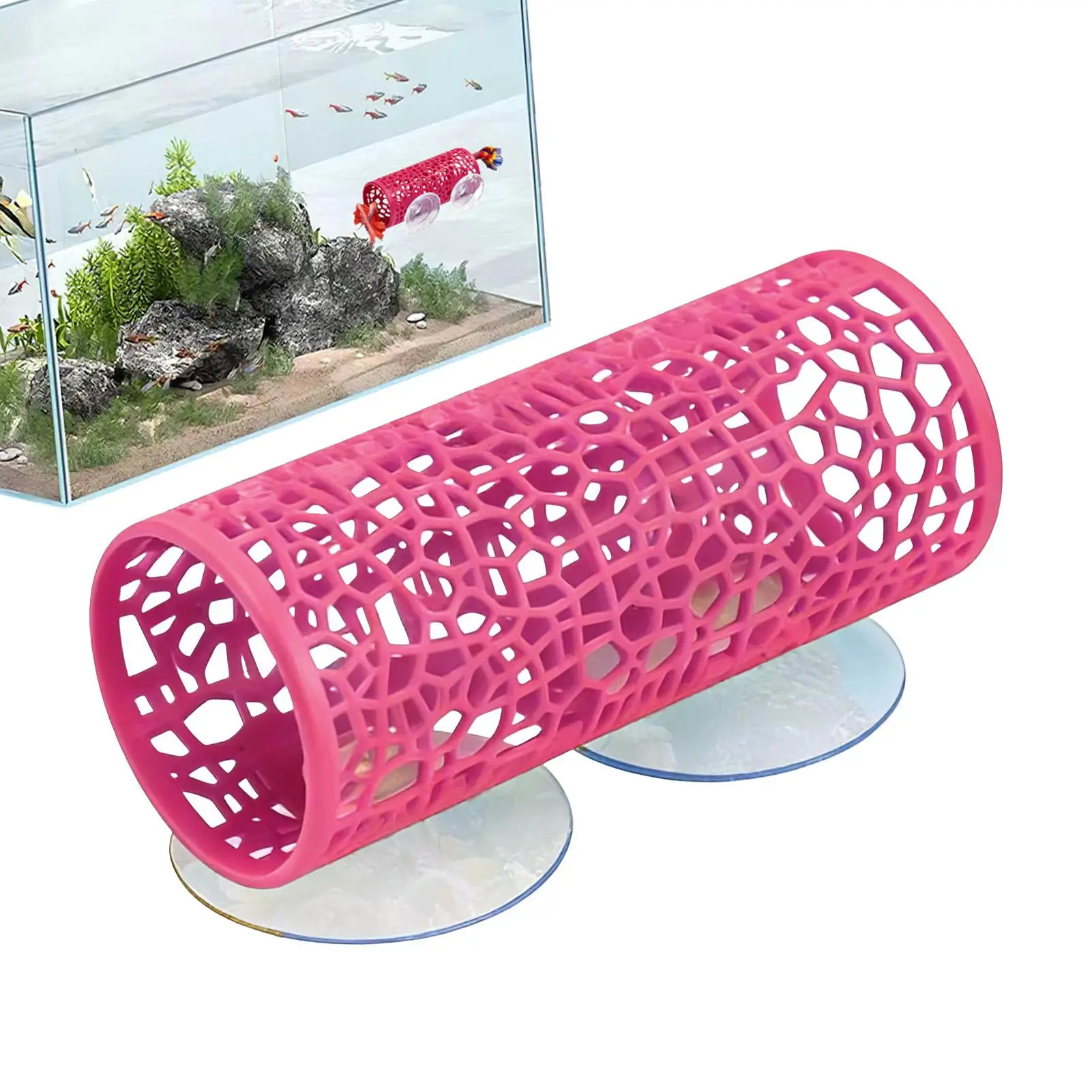Túnel Caverna para Peixes com Ventosa para Aquário - Imagem 5