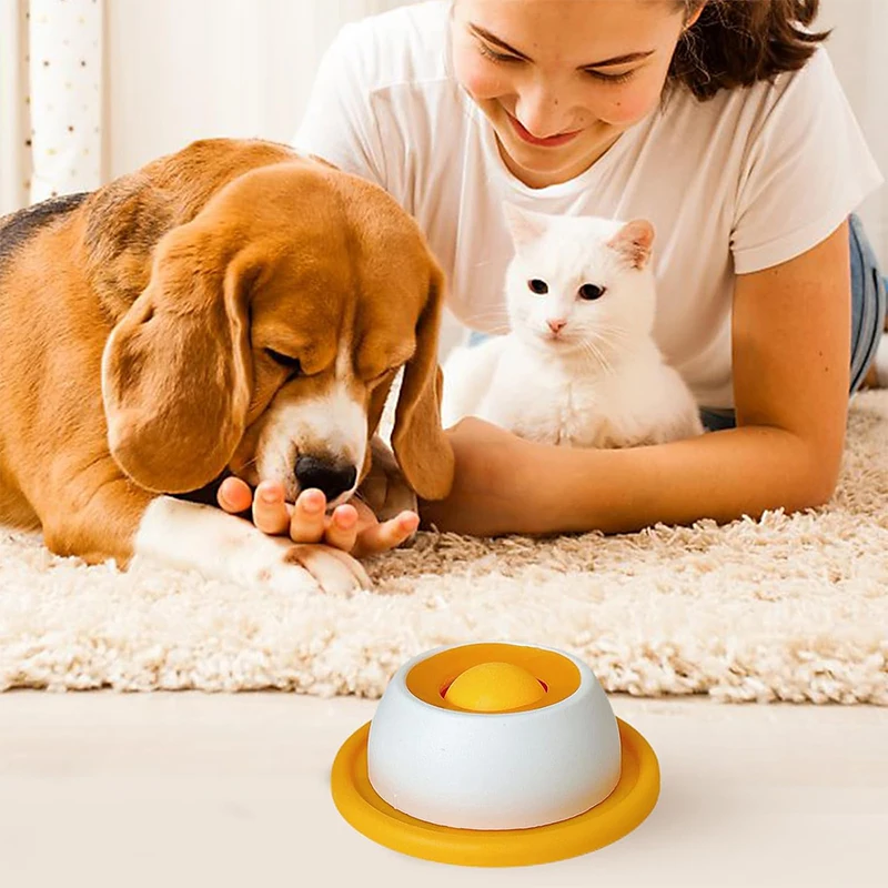 Lancheira Interativa para Gatos e Cães com Alimentador Lento Antirrespingo - Imagem 5