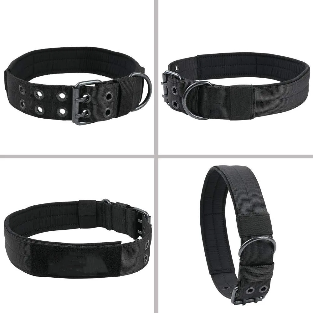 Coleira Tática para Cães de Nylon com Fivela de Metal Ajustável - Image 5