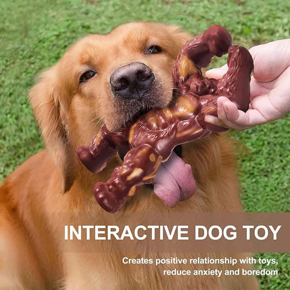 Brinquedo Gorila para Cães Grandes de Nylon 16,5 cm Resistente à Mordida - Imagem 4