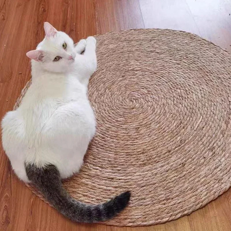 Tapete Arranhador para Gatos de Rattan com Instalação Fácil - Imagem 3