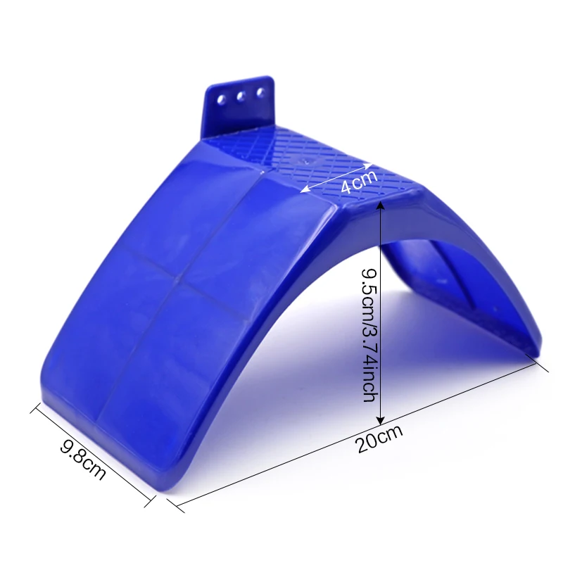 Poleiro de Plástico Azul para Pombos com 10 Peças e Furo para Parafuso - Imagem 3