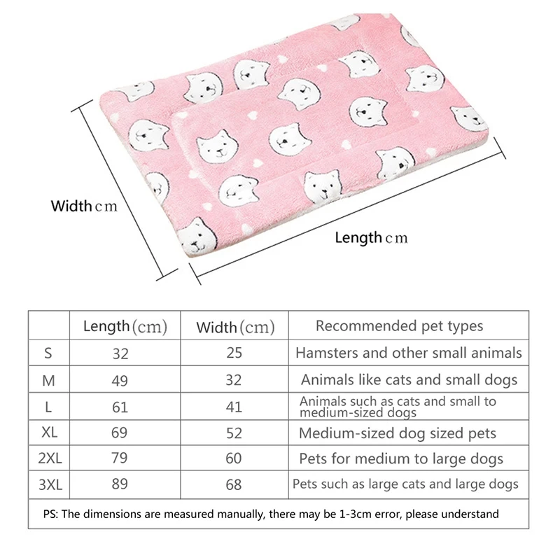 Cobertor para Gatos e Cães Pequenos de Flanela Macia Lavável - Imagem 6