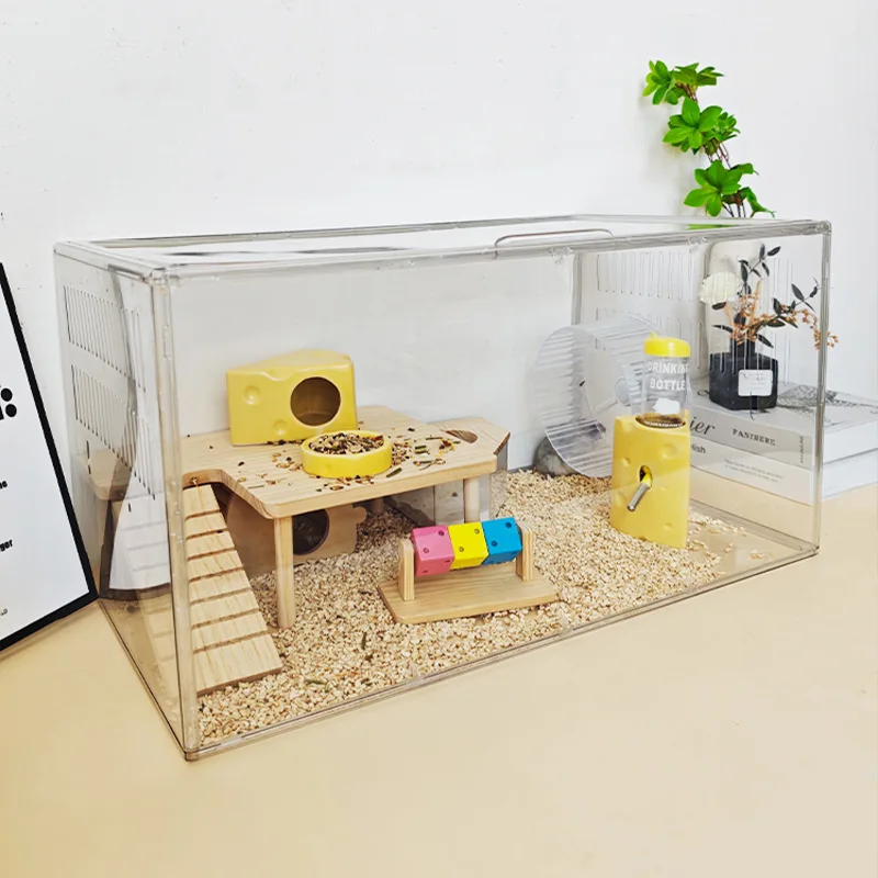Gaiola de Acrílico para Hamster, Retangular, Desmontável - Image 2