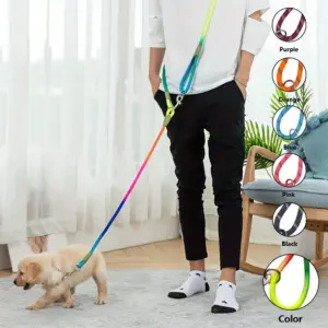 trela reflexiva para cães ajustável