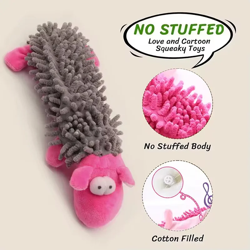 Brinquedo de Pelúcia para Cães com Apito Interno Resistente à Mastigação - Imagem 2