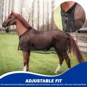 manta anti-moscas para cavalo