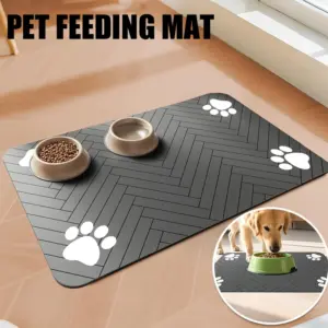 tapete absorvente para comedouro de cães e gatos