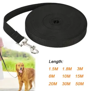 guia longa de nylon para cães e gatos