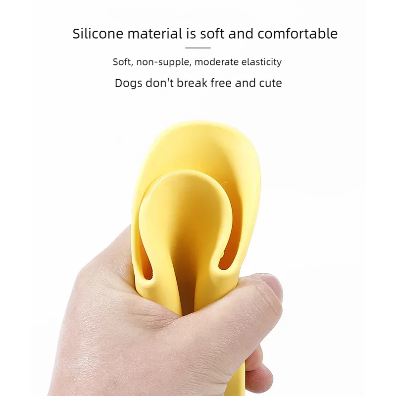 Focinheira de Silicone para Cães Pequenos e Médios com Design Bico de Pato - Imagem 3